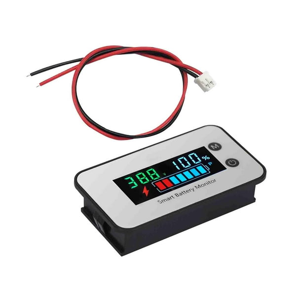 Voltímetro digital a prueba de calor inteligente LED de la motocicleta del  monitor de la batería de