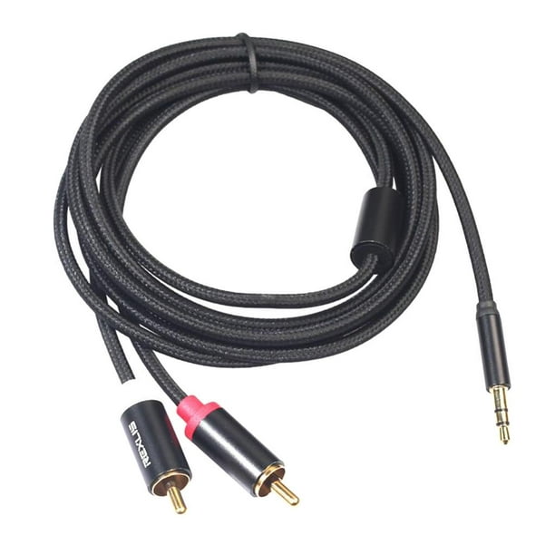 Cable RCA 1/1,8/3m 2 RCA Aux Cable de audio Cable de 3,5 mm Conector  estéreo a perfke Cable divisor de audio RCA