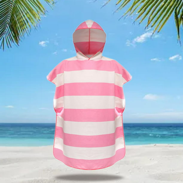 Albornoz de microfibra para playa, Poncho con capucha, secado rápido,  ligero, toalla, traje de baño, piscina, surf, natación