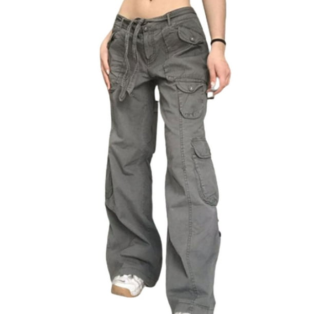 Qarigey Pantalones Cargo para mujer, pantalones holgados de estilo