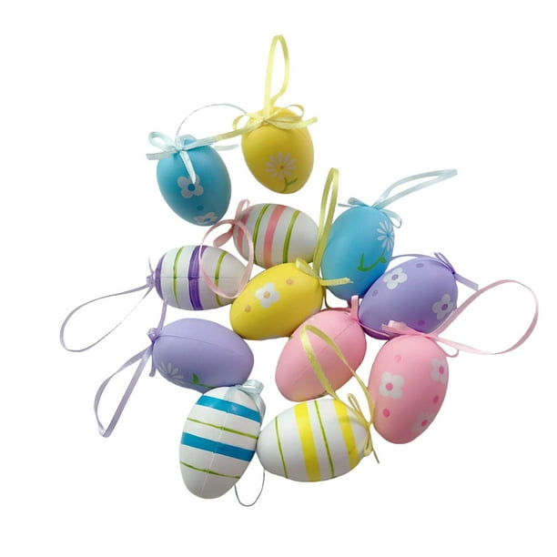  20 huevos falsos de plástico para huevos de Pascua