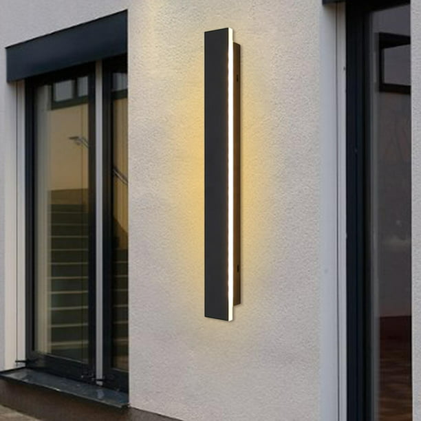 Lámpara de pared LED creativa, lámpara de pared de aluminio moderna  interior, luces de noche de tipo ondulado para escalera, dormitorio, d  Negro Salvador lamparas de pared
