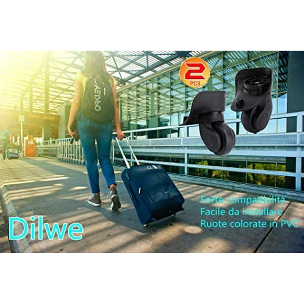 1 par de ruedas de repuesto para maletas Ruedas universales de PVC para  maletas y maletas (W041-2 S) : : Ropa, Zapatos y Accesorios