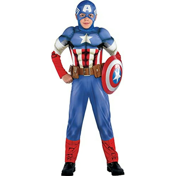 Caja clásico Capitán América™ con escudo niño: Disfraces niños,y disfraces  originales baratos - Vegaoo