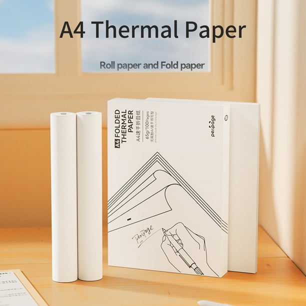 Papel térmico plegable compatible con la impresora térmica