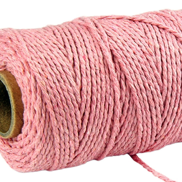 Cordon De Macrame, 3 Mm X 220 Yardas Algodon Natural Cuerda Suave DIY  Knitting 