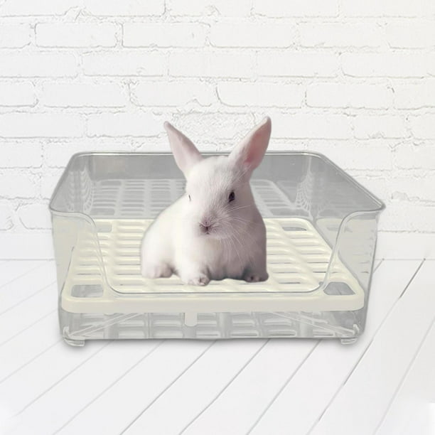 Caja de Arena para Conejos Entrenamiento de Baño para Mascotas Entrenador  para Orinal para Conejillo Zulema Bandeja de arena para conejos