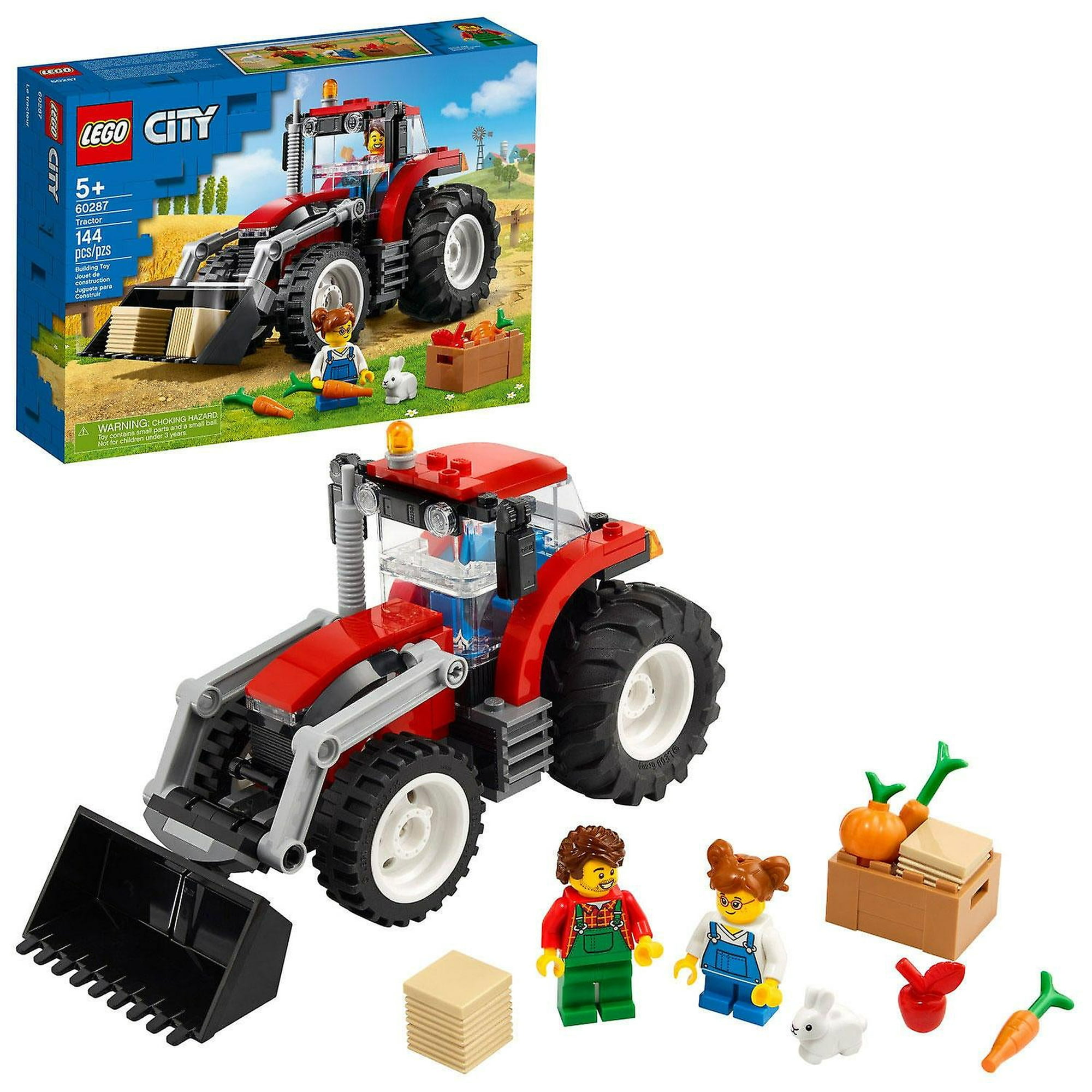 Kit de construcción de tractores lego city con 148 piezas, 1