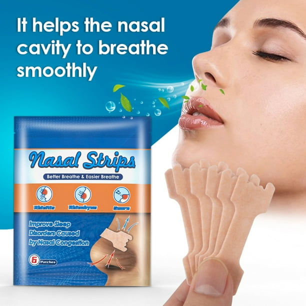 Tiras nasales para respirar tiras antironquidos 100 Uds tiras nasales para respirar  tiras para roncar parche para la nariz mejora el parche para dormir cuidado  de la salud ANGGREK Otros