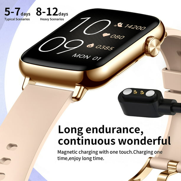 Pulsera inteligente Reloj de pulsera de moda con banda inteligente  compatible con Bluetooth (rosa) Ehuebsd Para estrenar