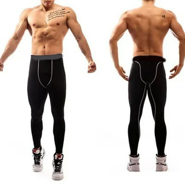Pantalones Compresión Para Hombre Mallas Correr Gimnasio Deportiva Secado  Rápido