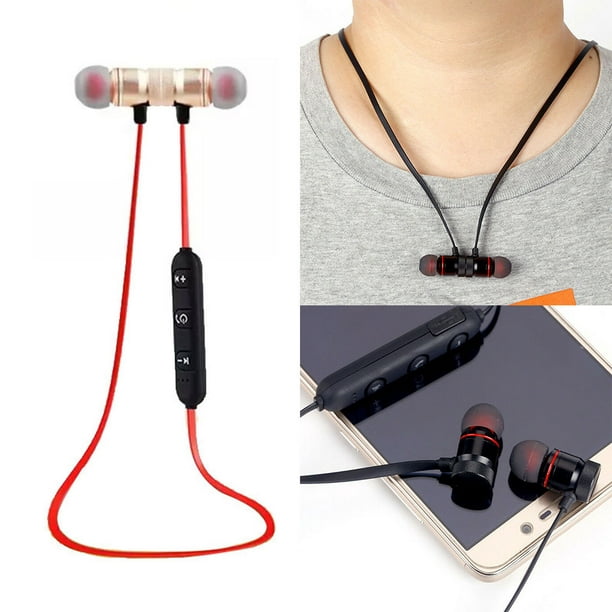 Auriculares deportivos con cable para correr con micrófono, banda para el  cuello, auriculares estéreo de entrenamiento diseñados para trotar