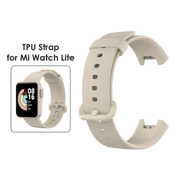 Correa de reloj inteligente de TPU para Mi Watch Lite/Redmi Watch (blanco  marfil)