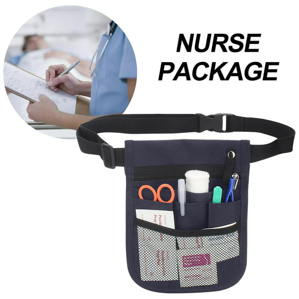 Riñonera de enfermera, bolsa organizadora de enfermería con varios  compartimentos, ajustable, práctica, riñonera de enfermera, cinturón  organizador de Azul Yinane Bolsa organizadora de enfermería