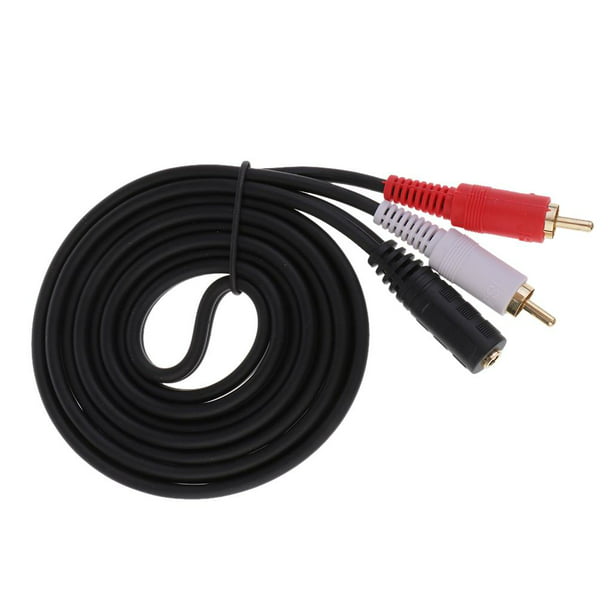 Cable Adaptador Mini Plug 3.5 Mm Macho A Hembra 1,5 Metros.