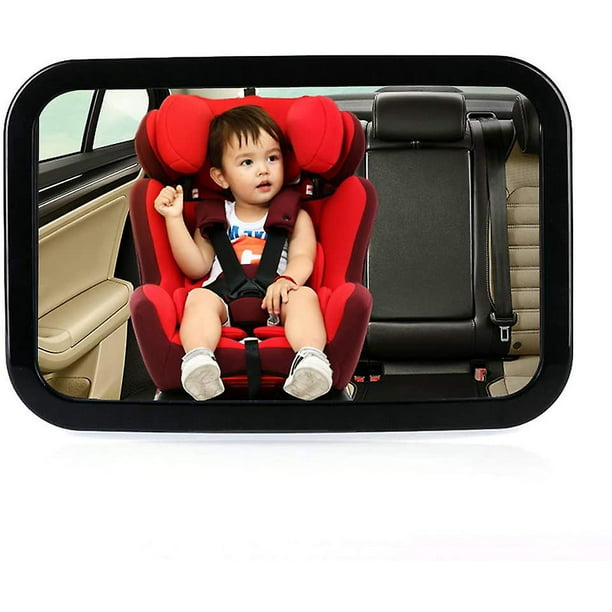 Espejo de coche para bebé, espejo retrovisor para coche de bebé, espejo de  coche para bebé, función de inclinación y rotación de 360°, espejo de coche  para bebé 100 % inastillable 