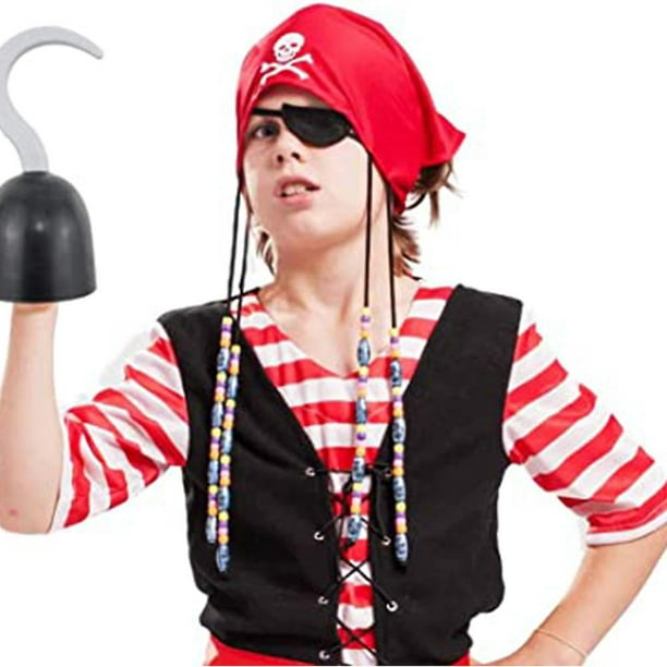 Ganchos Pirata, Mano de Gancho de Capitán Pirata de 21 cm, Accesorio de  Disfraz de Pirata de plástico, Suministros para Fiesta Pirata YONGSHENG  9024735171782
