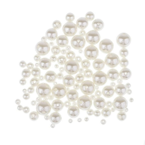 100 piezas s excelentes rellenos de jarrón de imitadas fabricación per decoración para hogar artícul blesiy cuentas de perlas blancas redondas