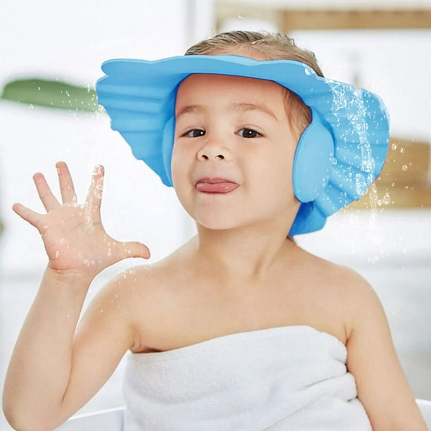 Gorro de ducha ajustable para niños Bañera de gorro de champú