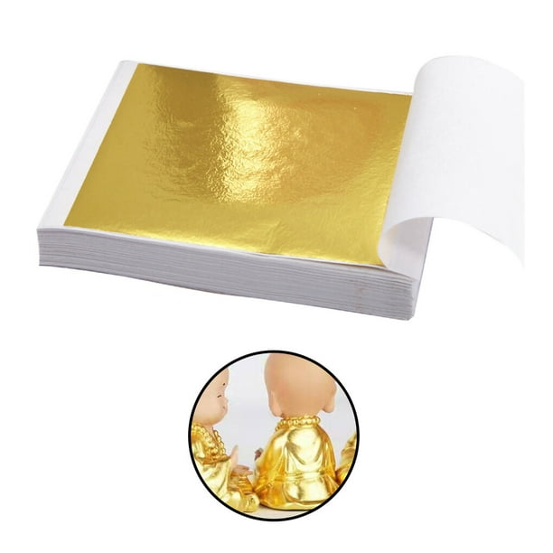 Moyic 100 Uds DIY papel de aluminio dorado caramelo Chocolate galletas lata  papel de regalo embalaje decoración boda fiesta suministros Artesanía papel  de aluminio dorado