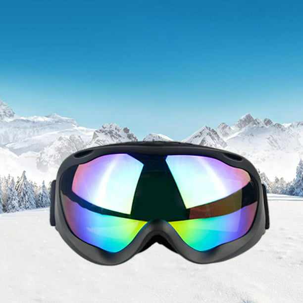 Gafas de esquí, Invierno Snowboard Gafas de nieve Gafas con Anti-Whisk  Lindness Lente verde negra Cola Gafas de snowboard de esquí