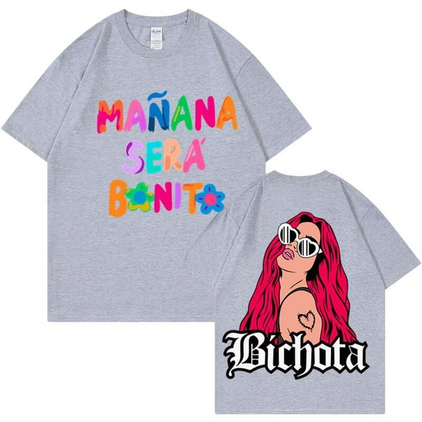 Camiseta de La Bichota Karol G para mujer, camiseta de Manana Sera
