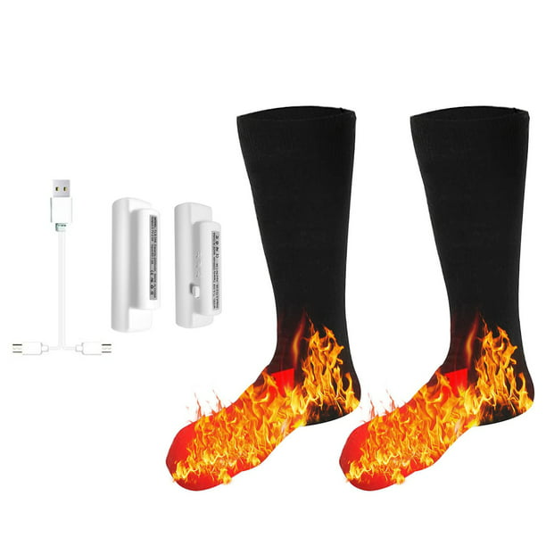 Anotar sector formato Calcetines térmicos de 3,7 V, calentadores de pies para hombres y mujeres,  calcetines térmicos eléct Tomshoo Negro | Bodega Aurrera en línea