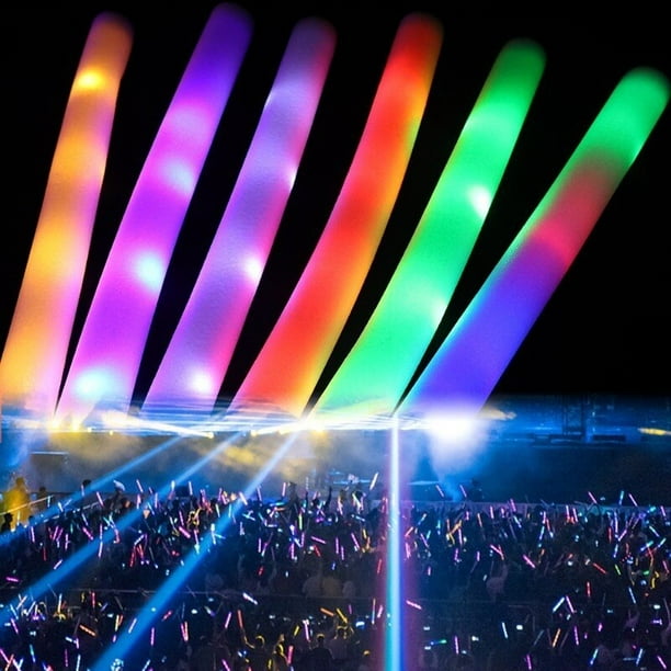 Barras luminosas LED de colores para animación, barras luminosas de espuma,  RGB, 10/5/1 piezas, suministros para cumpleaños, Bar y fiesta de boda