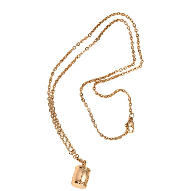 colr cenizas colgante medallón pequeño cilindro para cenizas mujeres Sunnimix Collar colgante | Walmart en línea