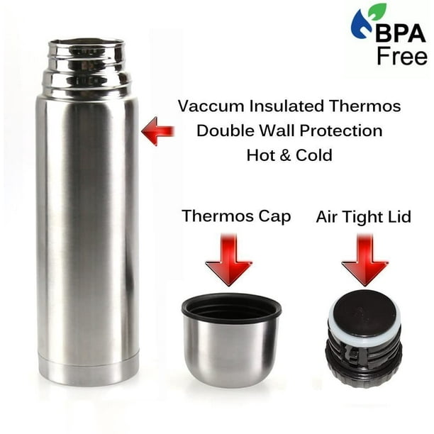Botella agua reutilizable acero inoxidable Thermosflask termo de