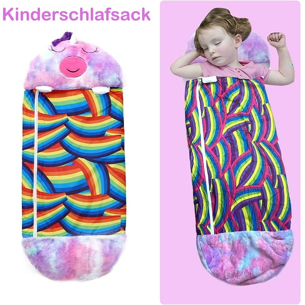 Wildkin Sacos de dormir para niños y niñas, medidas 57 x 30 x 1.5 pulgadas,  material de mezcla de algodón, saco de dormir para niños, ideal para