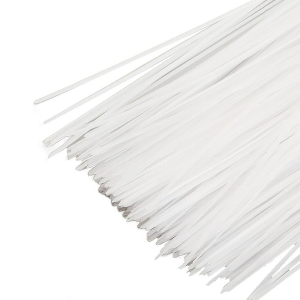 Paquete de 250 bridas de nailon autoblocantes de 12 pulgadas para cables,  bridas blancas
