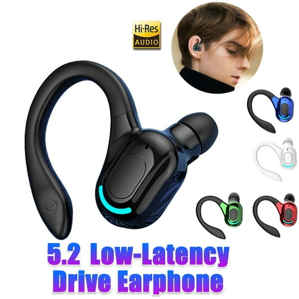 Auriculares inalámbricos con Bluetooth 5,2, cascos con gancho