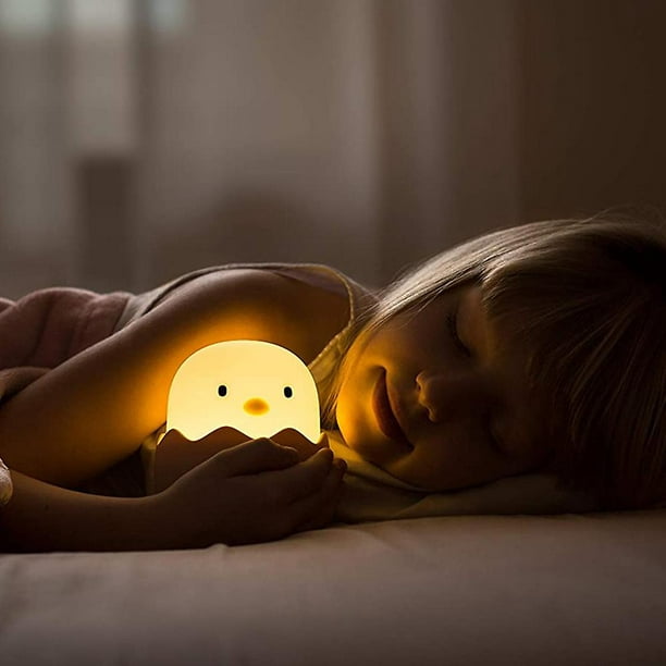 Luz nocturna para niños | Lámpara de guardería de bebé con controles  táctiles | Bonita luz nocturna de noche de pollito para lactancia/lactancia  | USB