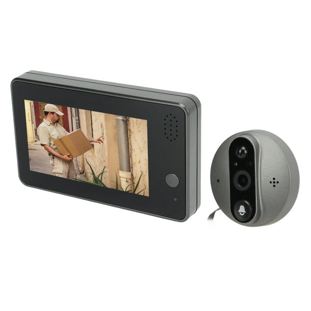 Cámara de mirilla cámara de timbre de vídeo con tiempo de espera prolongado  pantalla IPS de 1080P de 43 pulgadas para Tuya Smart para puerta de 35-120  mm de espesor
