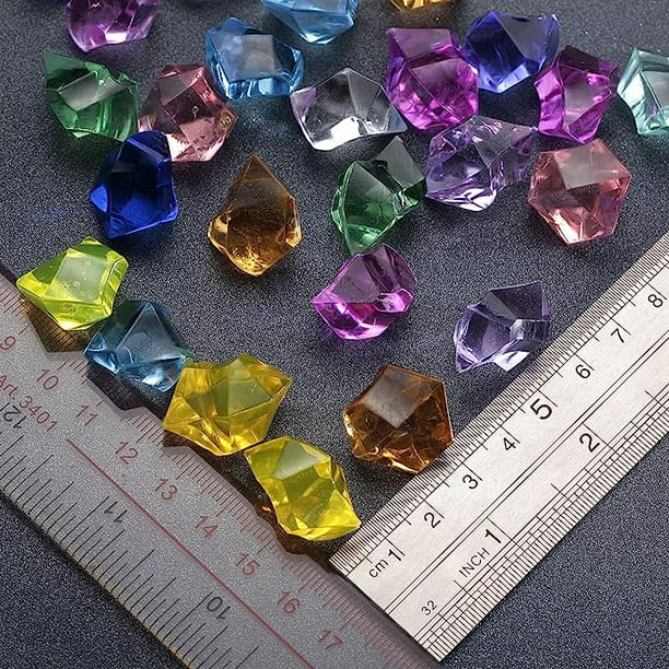 Super Z Outlet® cristales redondos acrílicos de color (imitación de  diamante), gemas de tesoro, para esparcir sobre la mesa, llenar jarrones,  eventos