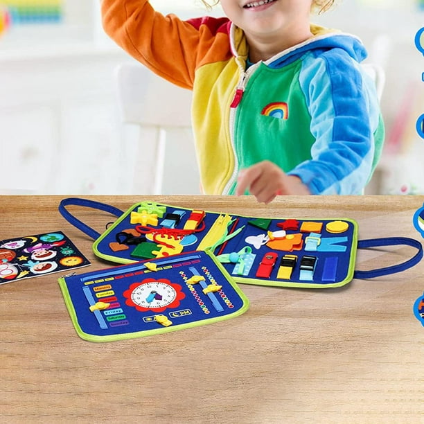  Regalos para niños y niñas de 2 a 3 años, juguetes Montessori para  niños de 4, 5, 6 años, libros ocupados para niños pequeños de 2 a 4 años,  juguetes educativos