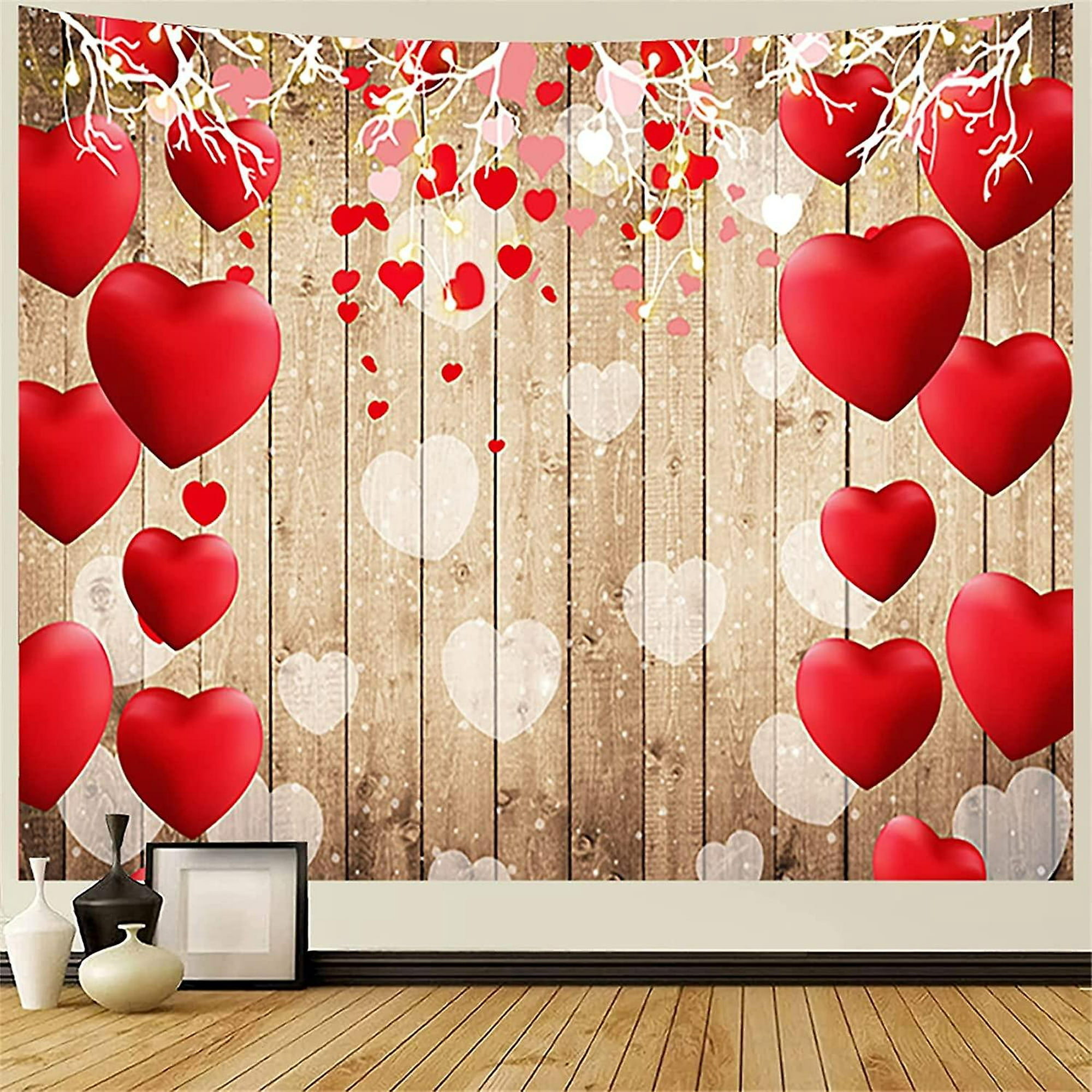 100 piezas de madera de corazones de amor rústico patrón de madera con  corazón de amor decoración de mesa de boda manualidades
