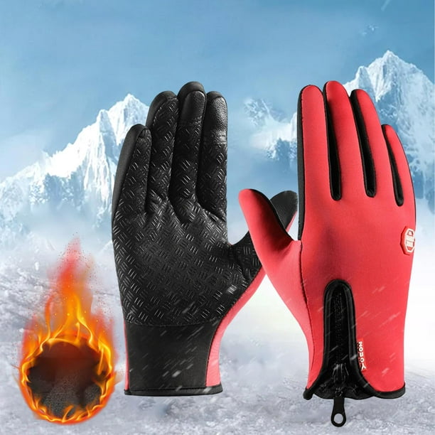  Guantes de esquí para mujer, 2 pares de guantes de nieve  impermeables para pantalla táctil, guantes de snowboard impermeables para  invierno y clima frío para niñas, esquí, motocicleta, ciclismo, : Ropa