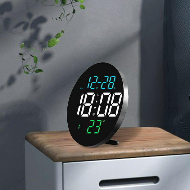 Motear intermitente Salvación Despertador digital Brillo ajustable Reloj de mesa Temperatura Fecha Semana  Visualización USB Soledad Reloj de pared | Bodega Aurrera en línea