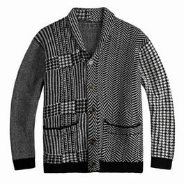 Suéter de otoño e invierno a la moda para hombre, chaqueta cárdigan holgada  de gran tamaño de colores mezclados Fridja po4233