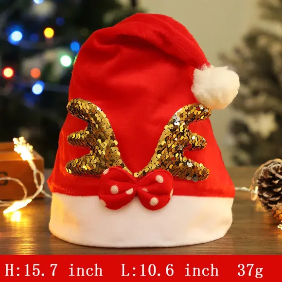 1pc unisex santa xmas hat for party hat supplies christmas holiday top hat gong bohan unisex