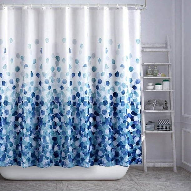 Cortina de ducha Cortina de ducha impermeable antimoho hecha de tela de  poliéster. Cortina de bañera lavable con 12 anillas para cortina de ducha  Adepaton 2034904-1