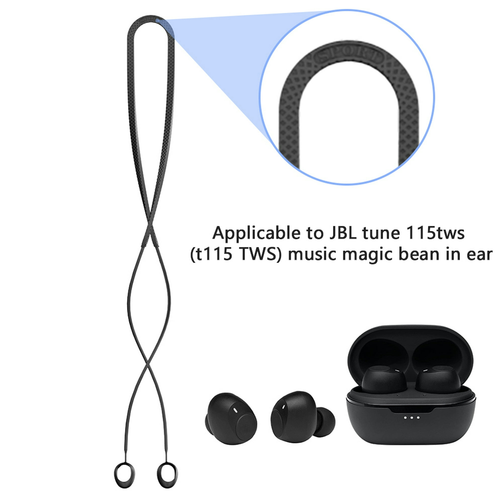 Audífonos JBL Inalámbricos Bluetooth In Ear TWS T115 Negro