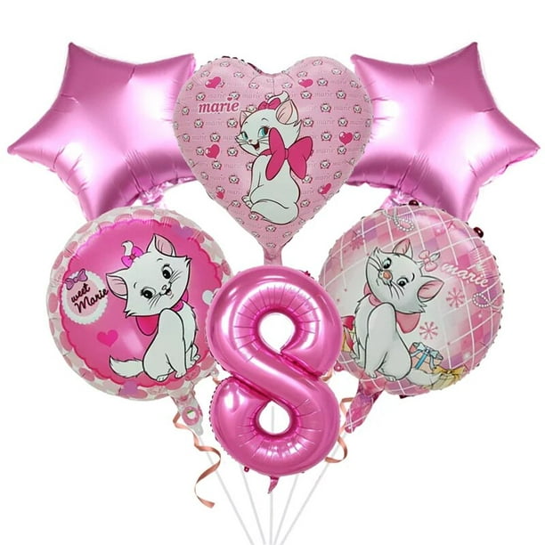 Mickey Minnie Mouse Globos Pink Negro Para Fiesta Cumpleaños De 1 Año Niña  Niños
