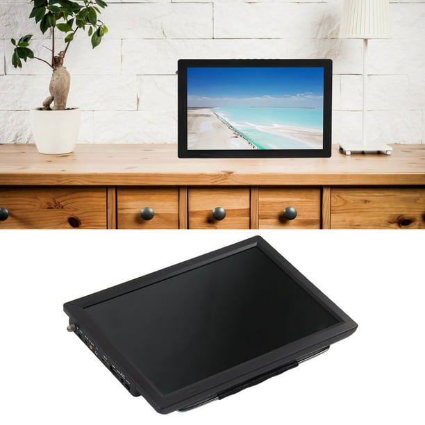 TV LED digital portátil de 14 pulgadas en pantalla Monitor LCD de TV  recargable de alta sensibilidad con control remoto 110-220V