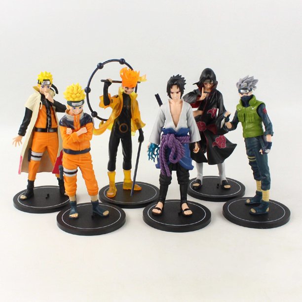 Set De 6 Figuras De Naruto Anime De Colección!