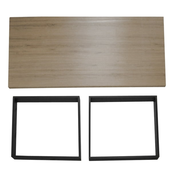 Mesa de madera con superficie blanca