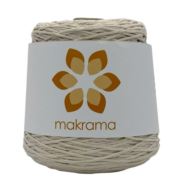 Cuerda para Macrame 2mm 500gr Amarillo Mantequilla – MAKRAMA