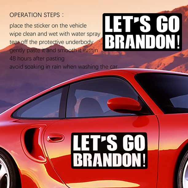 Let's Go Brandon Sticker Car Bumper Sticker, Decal Meme for Auto